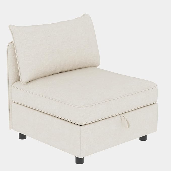 ERYE 68-Inch Loveseat Modular Sofa Deep Seat Storage Sectional Sofa Couch with Storage Ottomans,2 Seat Chenille Upholstered Love Seat Couch Convertible Lounge Sleeper Daybed for Living Room Bedroom | Space Saving