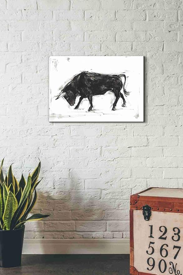 Epic Graffiti 'Toro I' by Ethan Harper Canvas Wall Art, 26"x18"