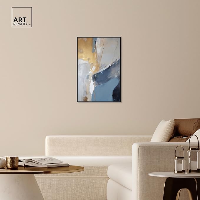 Art Remedy This Close Canvas Timeless Abstract Wall Art, Black Frame, 24" x 36"