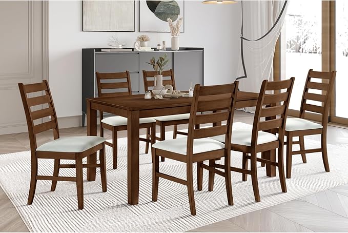 New Classic Furniture Pascal 59 in. Rectangle Wood Dining Table, Walnut