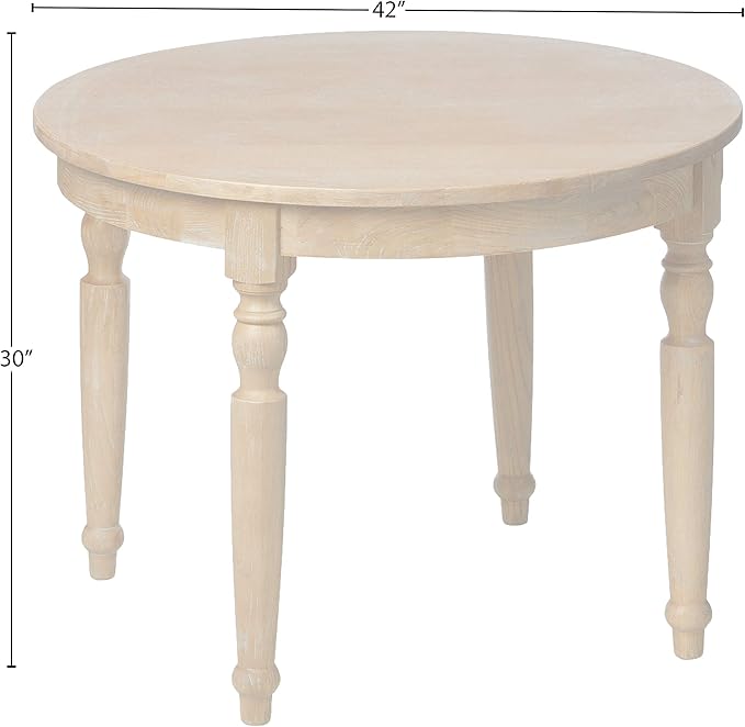 Linon Table, Light Natural Brown, 42 x 42 x 30