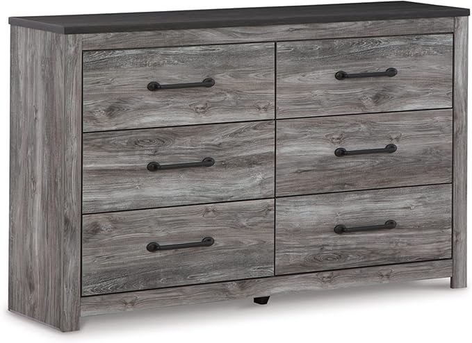 Signature Design by Ashley Bronyan Contemporary 6 Drawer Dresser, Gray