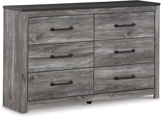Signature Design by Ashley Bronyan Contemporary 6 Drawer Dresser, Gray
