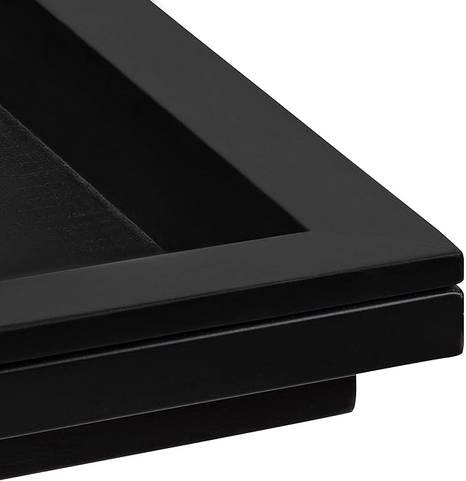 Kate and Laurel Lockridge Foldable Modern Side C-Table, 18.5" x 12" x 26.75", Black