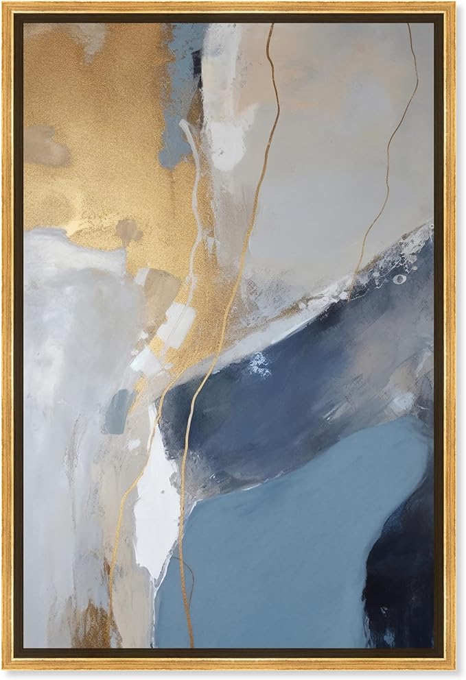 Art Remedy This Close Canvas Timeless Abstract Wall Art, Gold Frame, 16" x 24"
