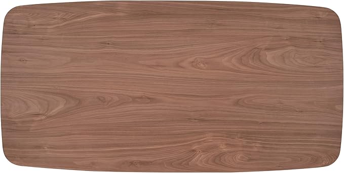 Acme Hadasa Scandinavian Rubber Wood Rectangular Dining Table in Walnut