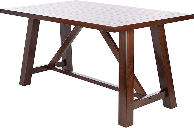 SAFAVIEH Home Collection Ainslee Brown Rectangle Dining Table