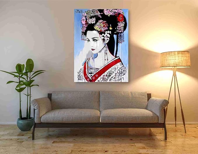 Epic Graffiti 'Empress' by Loui Jover, Canvas Wall Art, 40"x54"