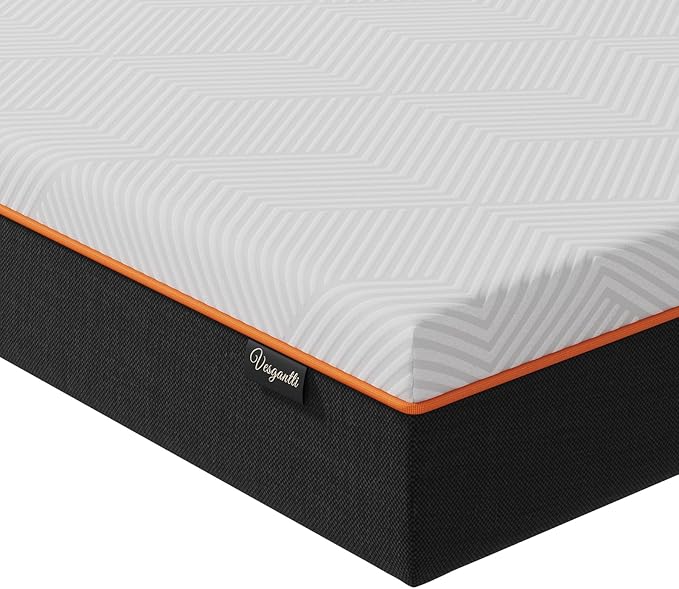 Vesgantti Full Mattress, 10 Inch Gel Memory Foam Mattress Full Size with Comfort Foam for Pressure Relief & Cool Sleep & Body Support, Made in USA, Medium Feel Bed in a Box, White
