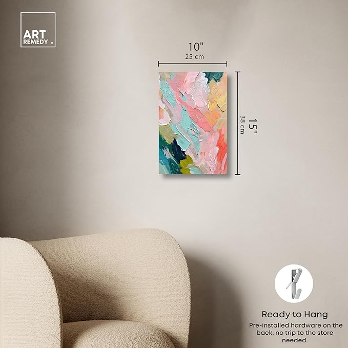 Art Remedy Pastel Layers Canvas Pastel Wall Art, Gallery Wrapped, 10" x 15"