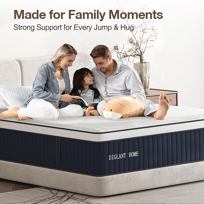 TwinXL Mattress, 14Inch Medium Plush Supportive Memory Foam Hybrid Mattress, Pressure Relief 7-Zone Individual Pocket Springs TwinXL Size Mattress in a Box, CertiPUR-US Certified, 39"*80"