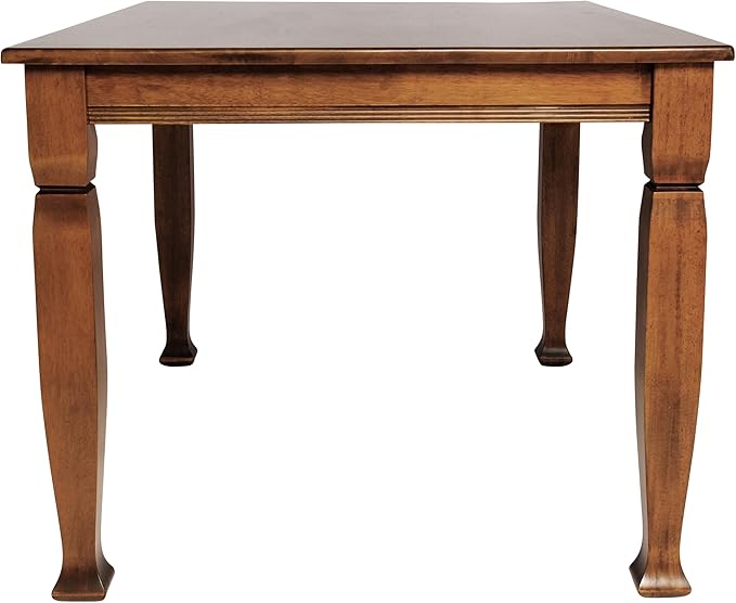 Taylor & Logan Lennox 47" Solid Wood Dining Table in a Walnut Matte Finish, Seating for 4, Stylish Turned Wooden Legs, Perfect for Hosting or Everyday Meals