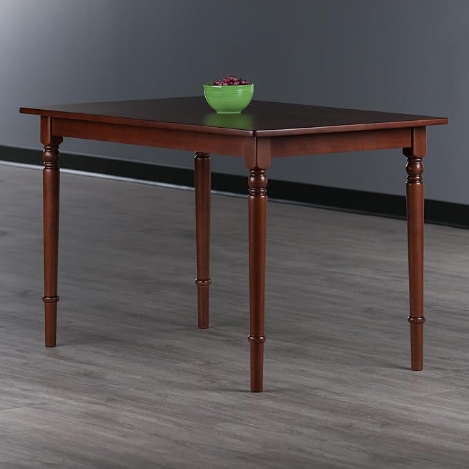 Winsome Ravenna Dining Table for 6 People, 47" Rectangular Kitchen Table, Walnut