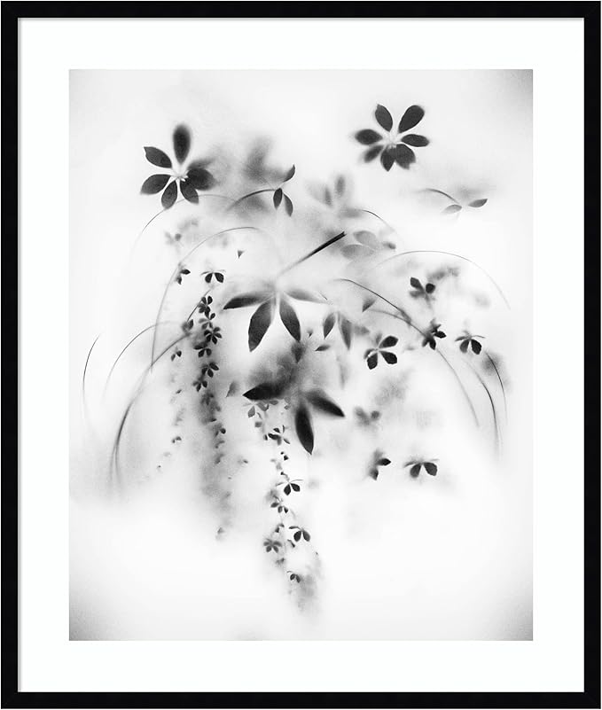 Amanti Art Framed Wall Art Print 33x28 Natural Floral Veil by Teis Albers, Nature Wall Art, Modern Contemporary Decor, Large Poster Painting Artwork for Living Room, Bedroom, Bathroom, Kitchen,