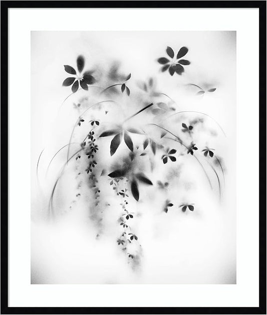 Amanti Art Framed Wall Art Print 33x28 Natural Floral Veil by Teis Albers, Nature Wall Art, Modern Contemporary Decor, Large Poster Painting Artwork for Living Room, Bedroom, Bathroom, Kitchen,