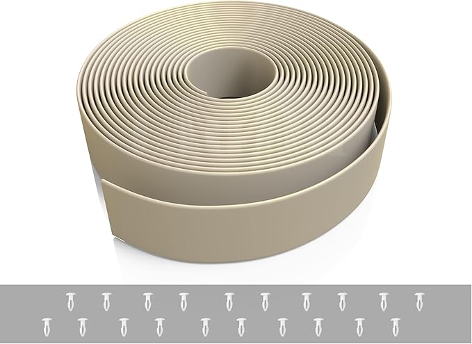 2" x20' ft Vinyl Straps for Outdoor Furniture Replacement Patio Lawn Furniture Repair Strap Strapping Matte Finish (Driftwood) + 20 Free Rivets