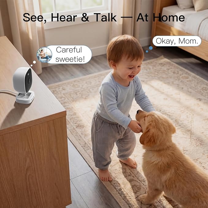 VIMTAG 2.5K Cameras for Home Security, 2.4G& 5G Color Night Vision Security Camera Indoor Outdoor for Baby Pet Dog Cat with Phone APP, Motion Detection 2-Way Audio, Work with Alexa,Cloud, 2 Pack