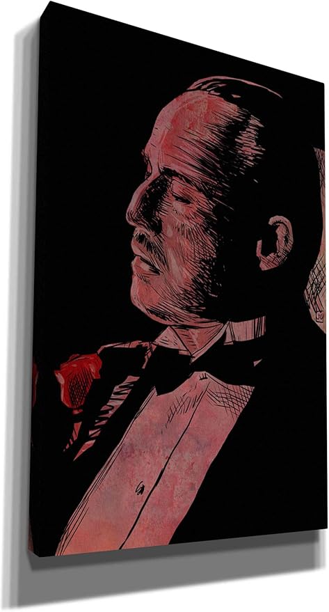 Epic Graffiti 'Brando-Godfather' by Giuseppe Cristiano, Canvas Wall Art, 26"x40"