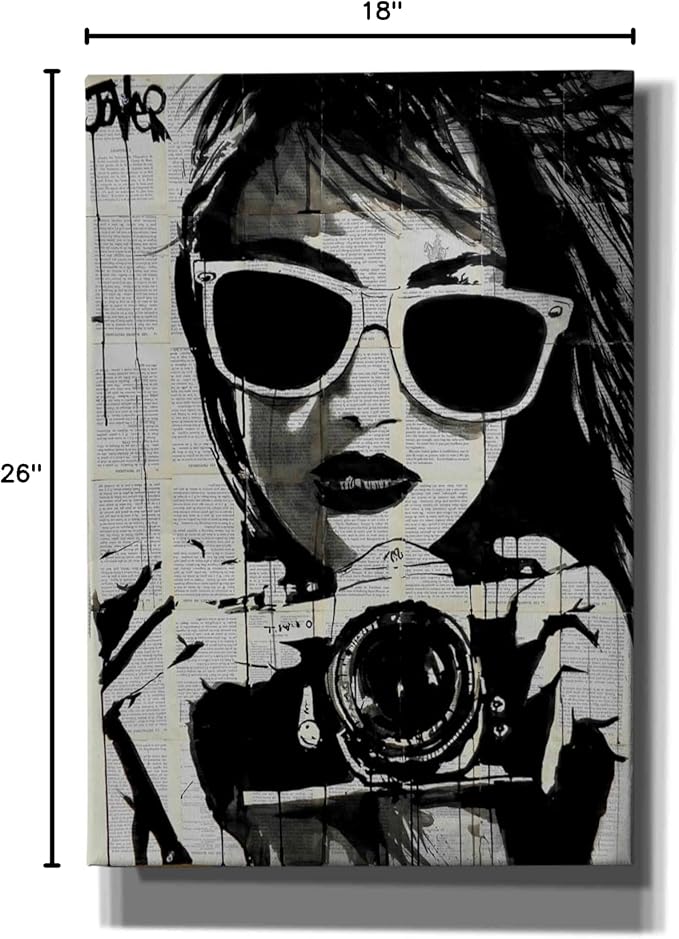 Epic Graffiti 'Shoot' by Loui Jover, Canvas Wall Art, 18"x26"