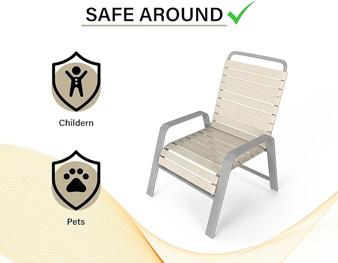 2" x20' ft Vinyl Straps for Patio Chairs Repair Kit Outdoor Chair Repair Straps Webbing Replacement Strapping Furniture Strap Matte Finish Vinyl Strap Replacement (Driftwood) + 20 Free Rivets