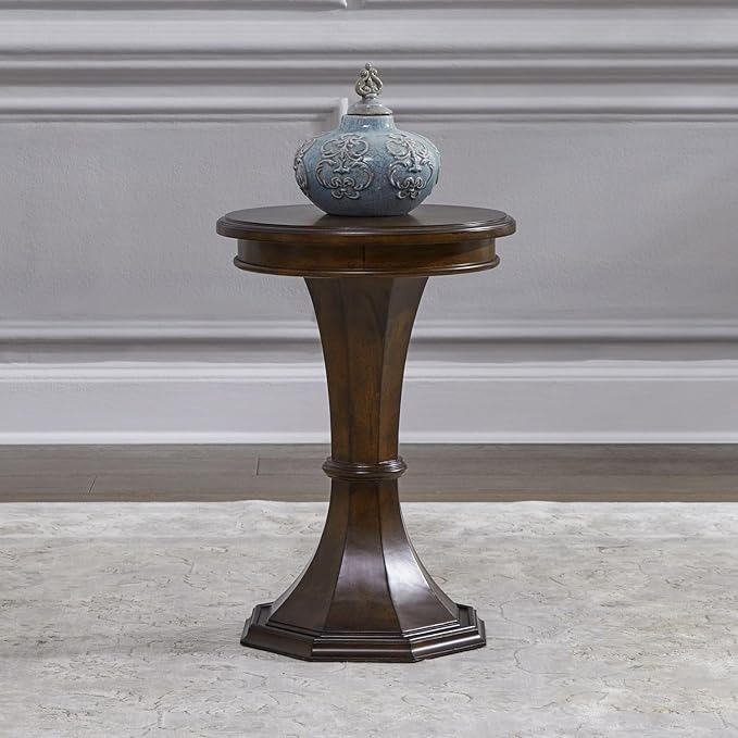 Liberty Furniture Arden Road Living Room Round Chairside Table - Satin Cherry