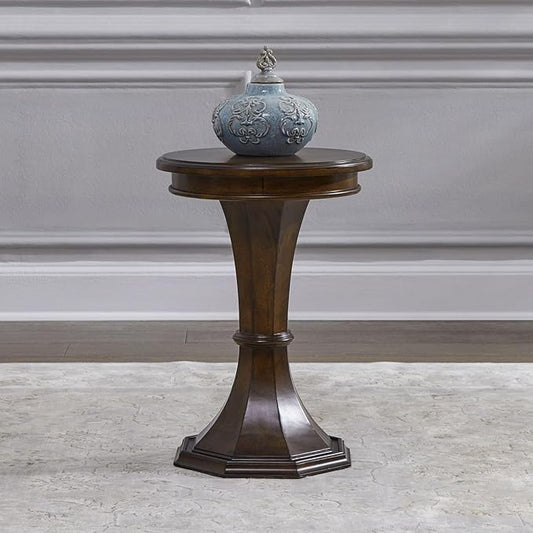 Liberty Furniture Arden Road Living Room Round Chairside Table - Satin Cherry