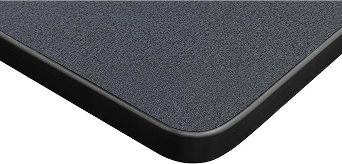 Regency Cain 48" Square X-Base Breakroom Table – Scratch Resistant Laminate Café Table for Lunchroom, Coffee Shops and Commercial Office Spaces (Grey, Grey Legs)