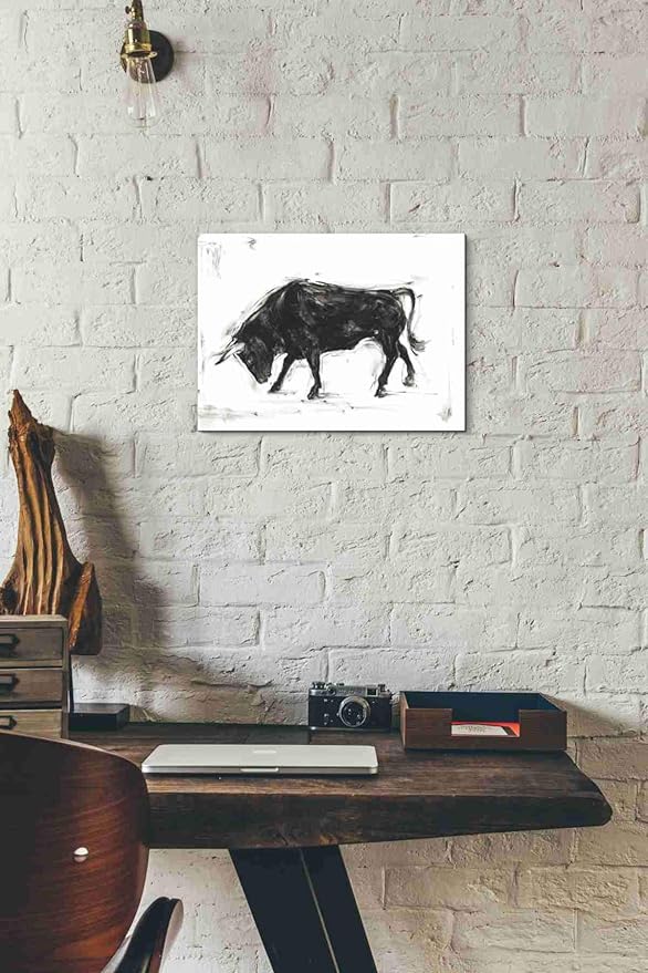 Epic Graffiti 'Toro I' by Ethan Harper Canvas Wall Art, 16"x12"