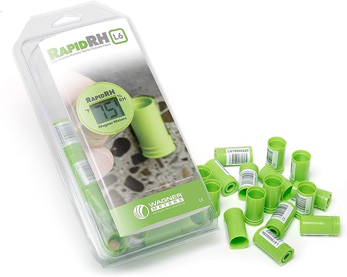 Wagner Meters Rapid RH L6 Smart Sensors: Easy ASTM F2170 Concrete Moisture Testing- 25 Pack