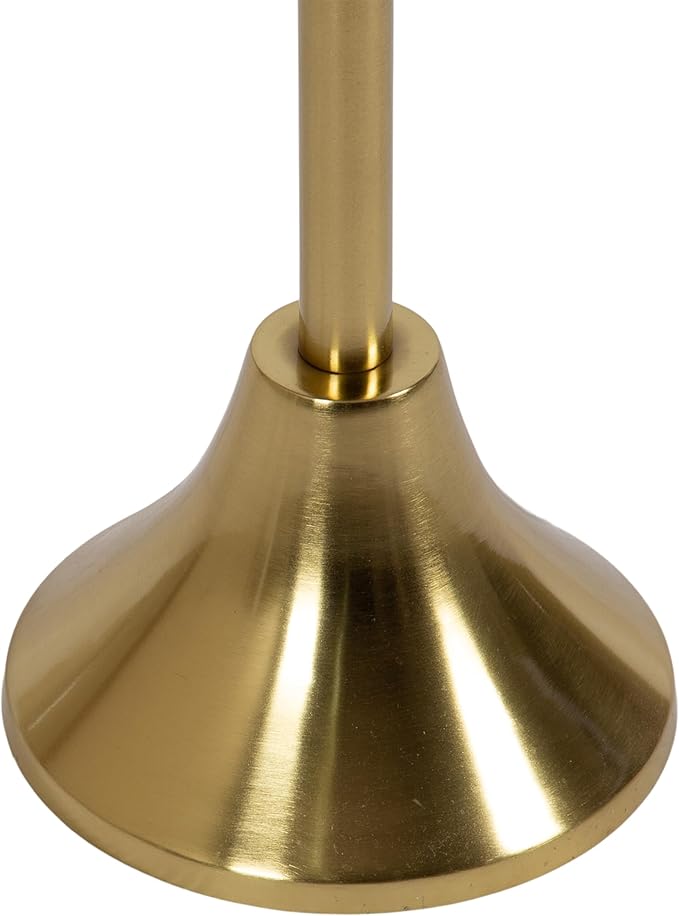 Kate and Laurel Sanzo Modern Pedestal Drink Table; 10 x 10 x 23; Antique Gold; Decorative End Table with Mirrored Tabletop for Use as Small Plant Stand or Cute Martini Table