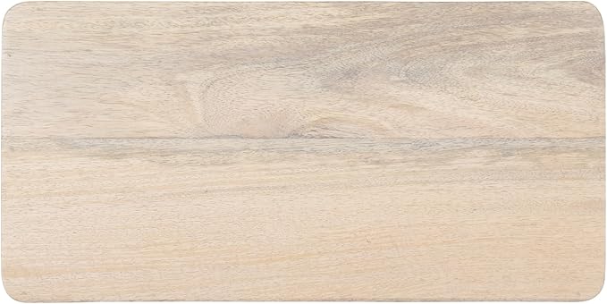 Kate and Laurel Dahl Modern Slatted Wooden Slim Side Table; 16 x 8 x 24; Whitewash; Transitional Wood Narrow End Table for Use as Living Room Plant Stand or Small Bedroom Nightstand