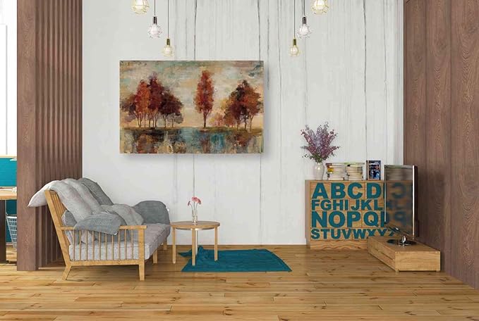 Epic Graffiti 'Field and Forest' by Silvia Vassileva, Canvas Wall Art, 40"x26"