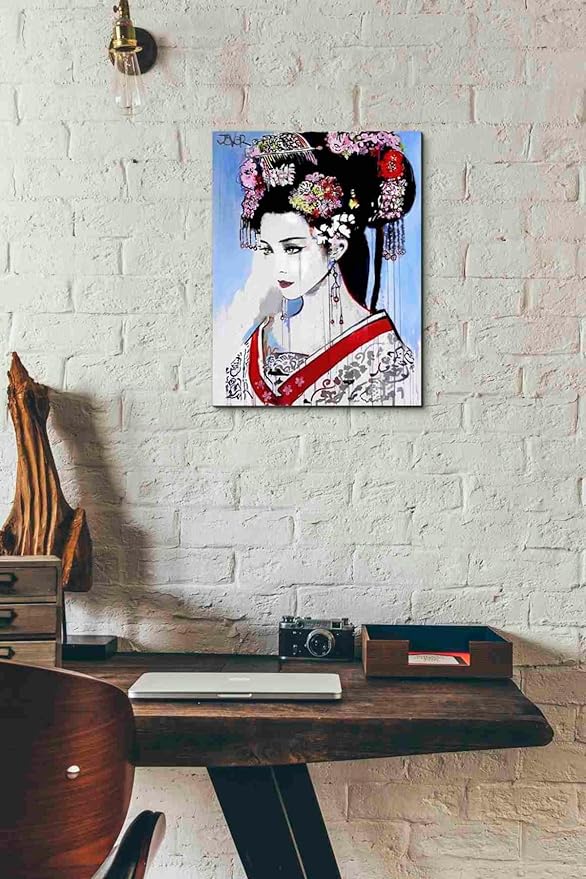 Epic Graffiti 'Empress' by Loui Jover, Canvas Wall Art, 12"x16"