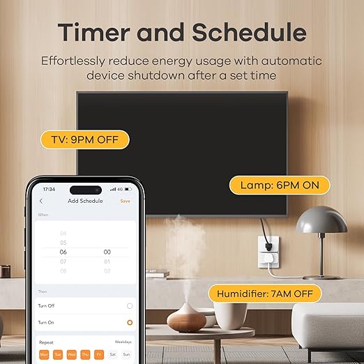 Linkind Matter Smart Light Bulbs 4 Pack with Linkind Matter Smart Plug 2 Pack