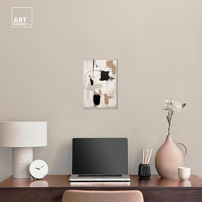 Art Remedy Strings in Abstraction Canvas Muted Abstract Wall Art, Gallery Wrapped, 10" x 15"