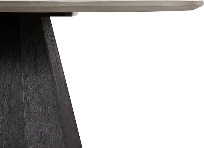 Revival Concrete and Oak Round Dining Table