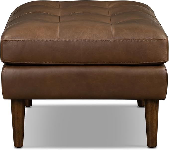Poly & BARK Napa Ottoman in Cocoa Brown
