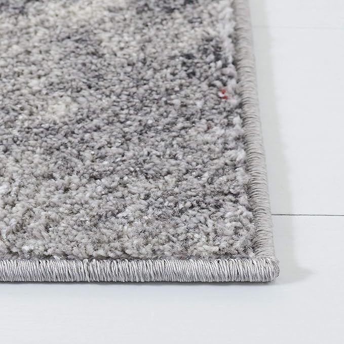 SAFAVIEH Adirondack Collection Runner Rug - 2'6" x 10', Orange & Grey, Modern Abstract Design, Non-Shedding & Easy Care, Ideal for High Traffic Areas in Living Room, Bedroom (ADR134P)