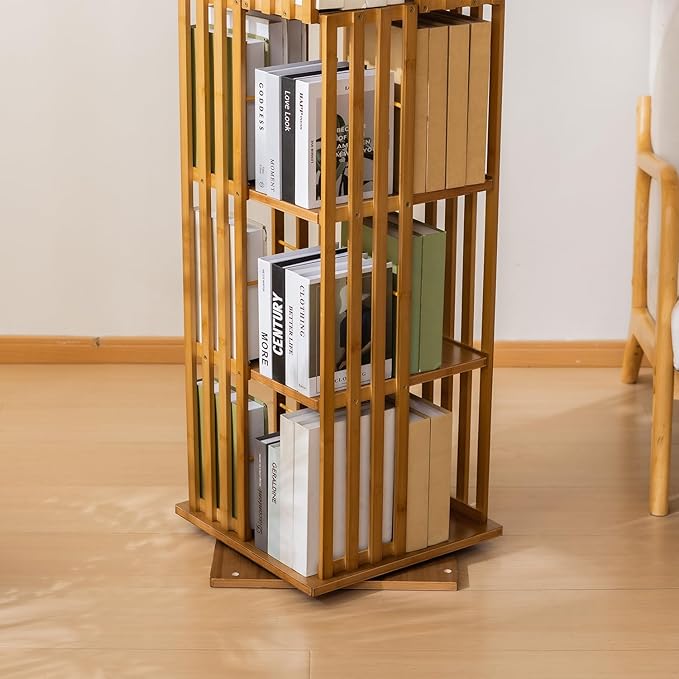 latifolia 6 Tier Book Shelf,Modern Bookshelves Organizer,Brown