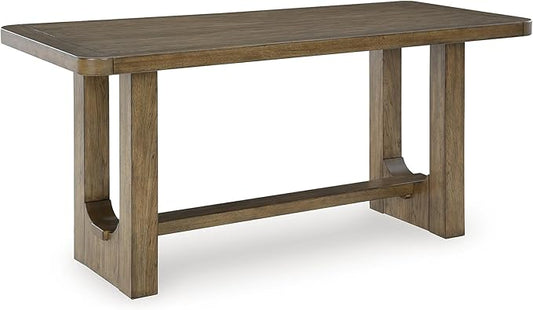 Signature Design by Ashley Cabalynn Modern Counter Height Dining Table, Dark Brown