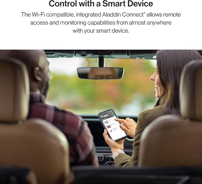 Genie Chain Glide Connect Essentials Smart Garage Door Opener - Reliable Chain Drive Opener With LED Lighting- Compatible with Alexa, SmartThings, Brilliant Smart Home