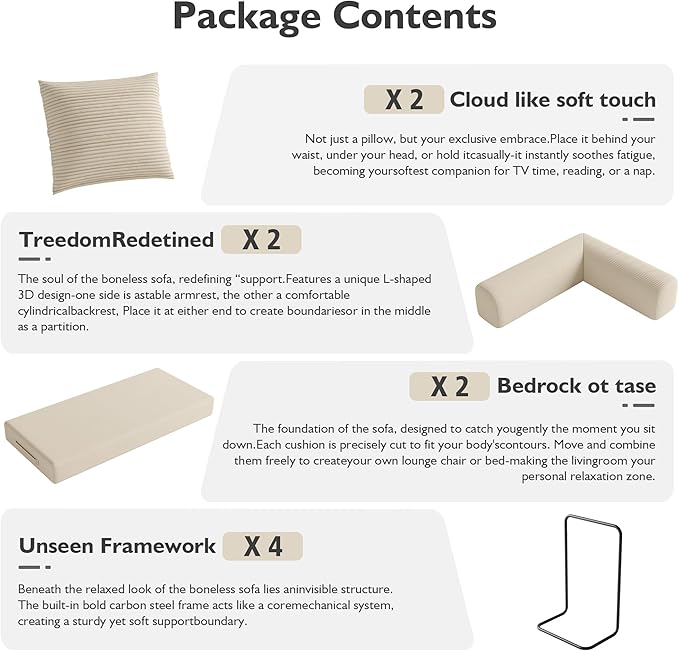 59in Convertible Sofa Bed, Corduroy Boneless Couch Bed, Futon Sleeper Sofa Pull Out Bed, Foldable Couch for Living Room Apartment, No Assembly Required