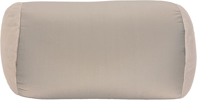 Mooshi Squish Mini Microbead Jelly Bean Bed Pillow (12" x 7") – Airy Squishy Soft Microbeads – Eight Wild Fun Colors to Choose From – Cuddly and Fun Dormroom Accessory – Bed Pillow, Light Grey
