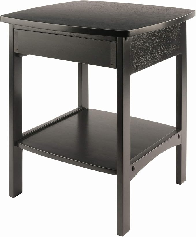 Winsome Wood Claire Accent Table, Black