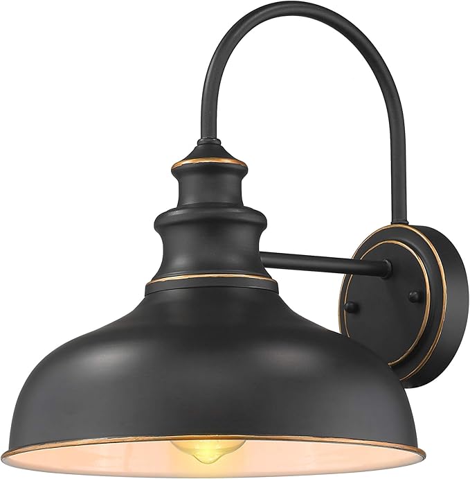zeyu Farmhouse Barn Light, Wall Sconce Lighting 11 inches, Black Finish, 02A390 ROB