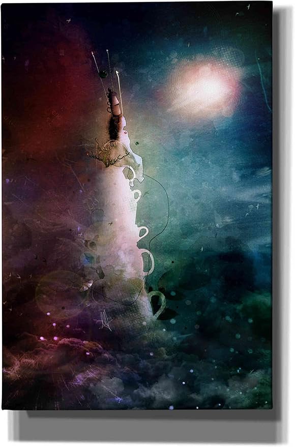 Cortesi Home 'Ad Infinitum' by Mario Sanchez Nevado, Canvas Wall Art, 40"x60",Blue