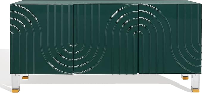 Safavieh Couture Home Saturn-Art Deco Moss Acrylic 3-door Sideboard