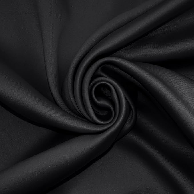 Sun Zero Nordic 2-Pack Theater Grade Noise Reducing Extreme 100% Blackout Grommet Curtain Panel Pair, 52" x 108, Coal Gray