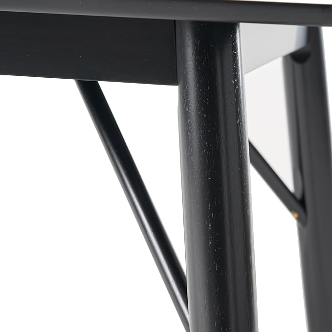 Christopher Knight Home Joey Wooden Six Seater Dining Table, Black Finish