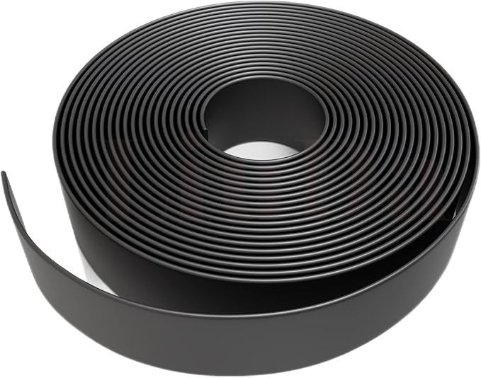 2" x20' ft Vinyl Straps for Patio Chairs Repair Outdoor Lawn Furniture Replacement Strap Strapping Matte Finish (Black) + 20 Rivets